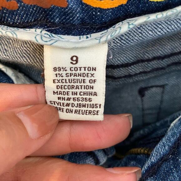 Mudd Distressed Straight Leg Jeans Sz 9 - Picture 3 of 8